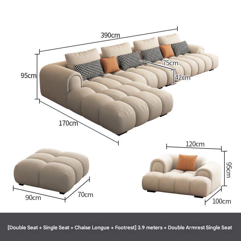 Italian Luxury Bubble Sectional Sofa With Ottoman