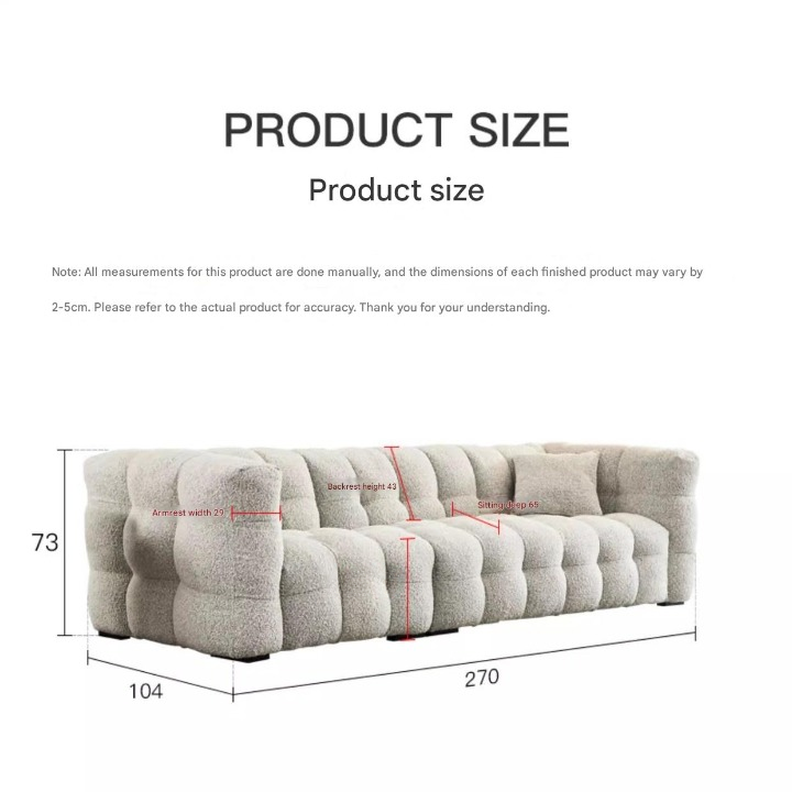Luxury French Lambswool Sofa