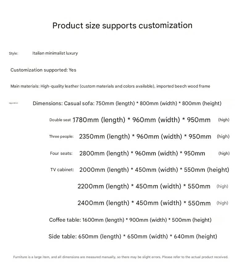 Italian Luxury Sofa Set