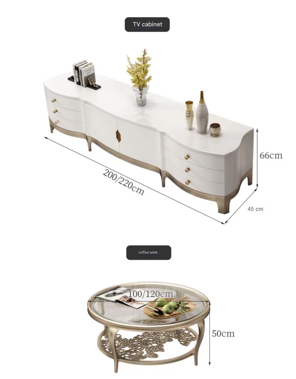 Luxury Leather Sofa Set