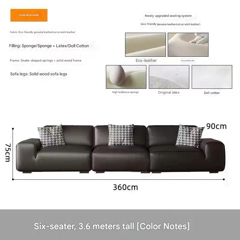 Luxury 3 Seater Leather Sofa