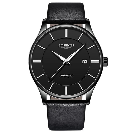 LOSENGS Automatic Genuine Leather Belt Mechanical Watch