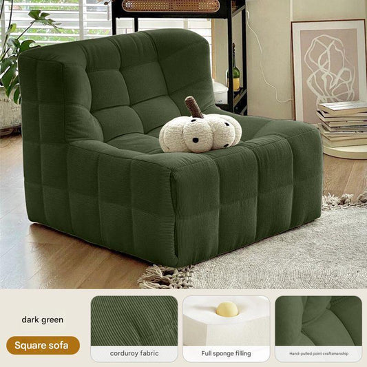 Modern Tufted Armless Lounge Sofa Chair
