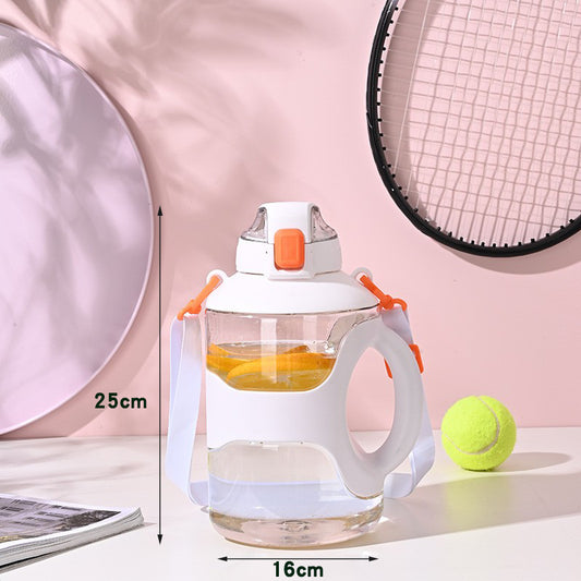 2200ml Durable Barrel Shape Sports Water Bottle