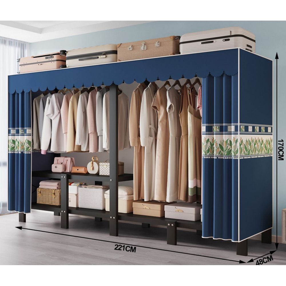 2.2 M Folding Cloth Storage Wardrobe 7