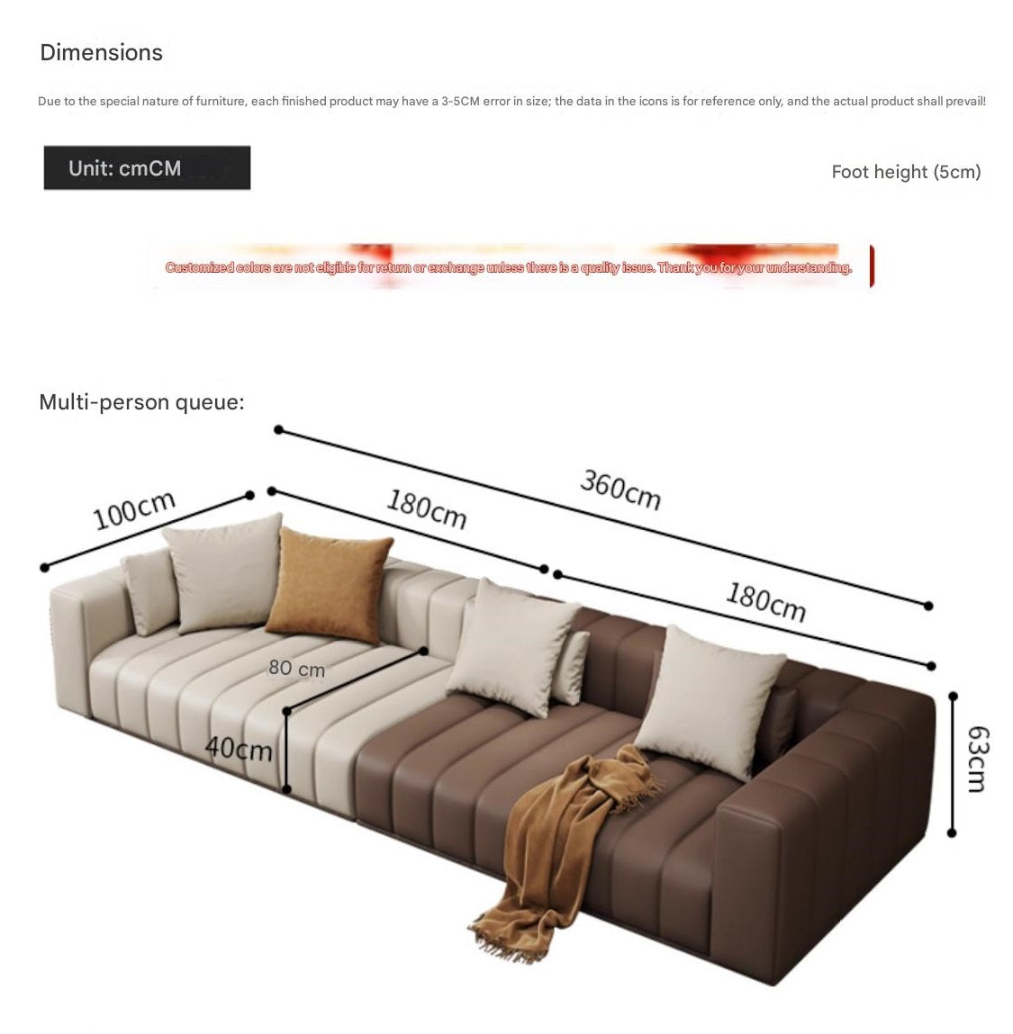 Italian Light Luxury Piano Key Sofa Set