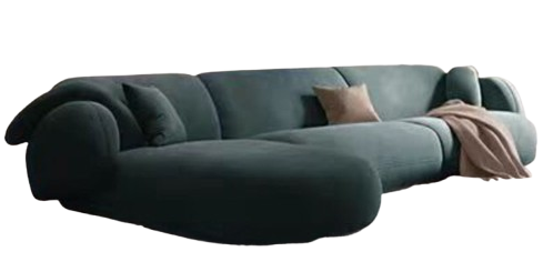 Luxury Curved L Shape Sofa