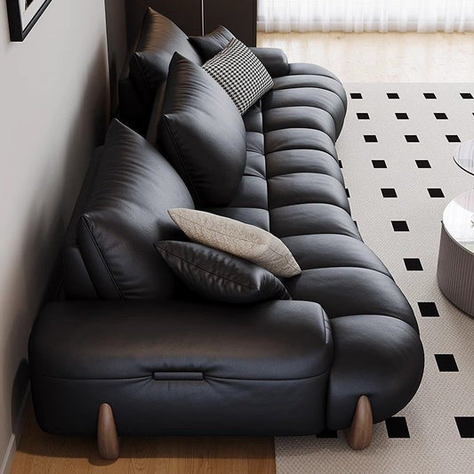 Luxury Modern Tufted Leather Sofa