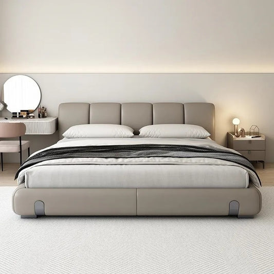 Italian Luxury Soft Leather Double Bed