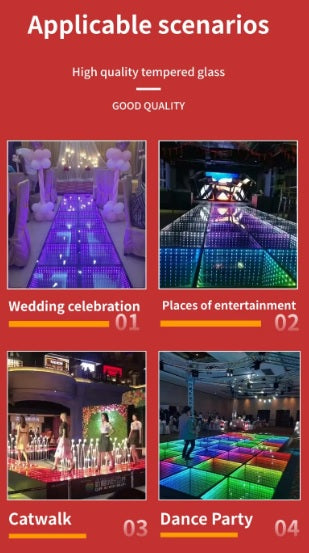 3D Mirror LED Dance Floor Panel