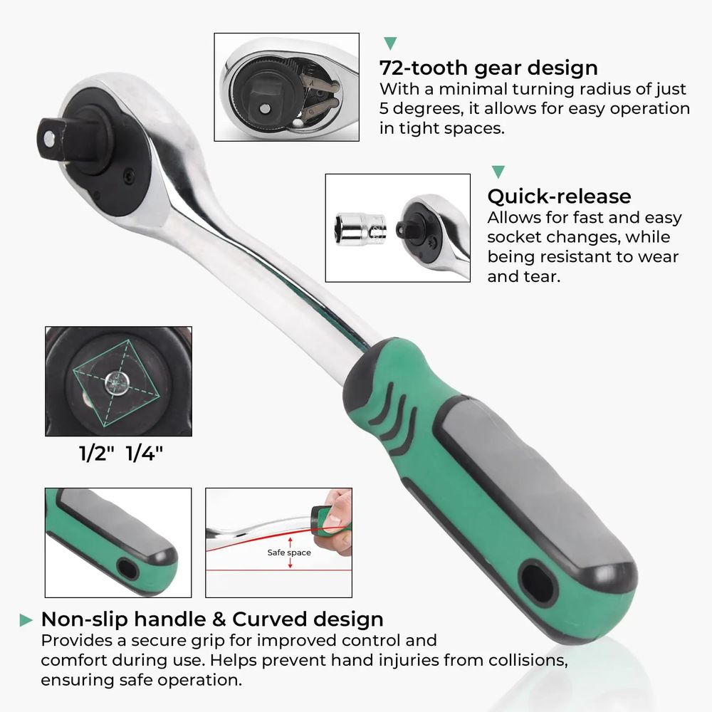 108pcs Socket and Drive Tool Set