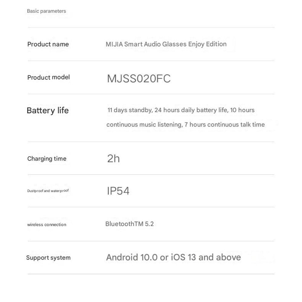 Xiaomi Smart Audio Glasses