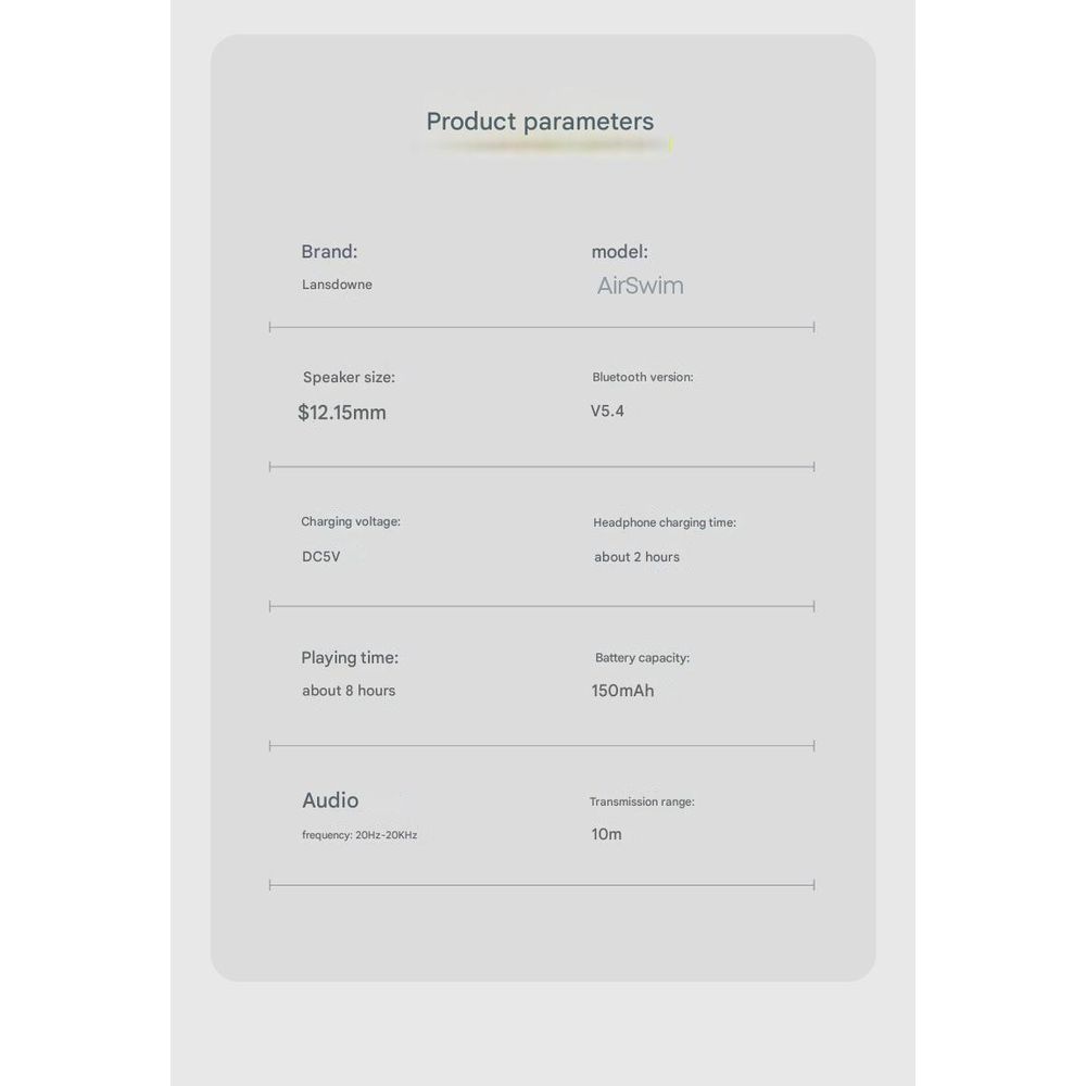 Langsdom AirSwim Bone Bluetooth Headset