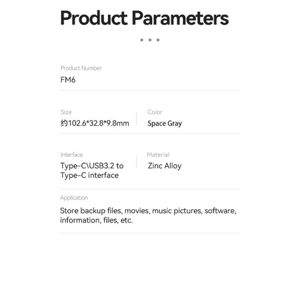 EAGET FM6 1TB Fingerprint Unlocking SSD Hard Drive