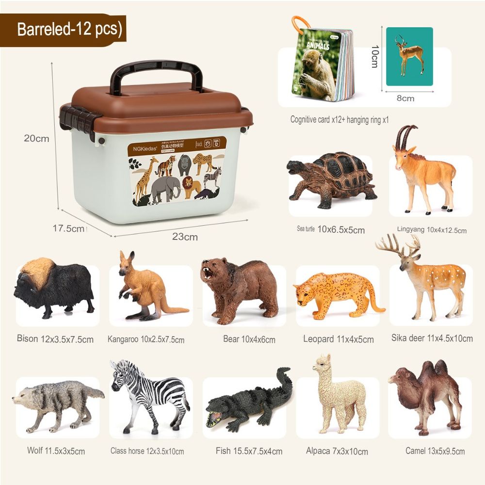 12 Pcs Animal Figures Toys Set