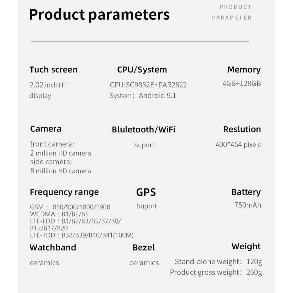 LOKMAT APPLLP 3 MAX 2 Android 4G SIM Smart Watch