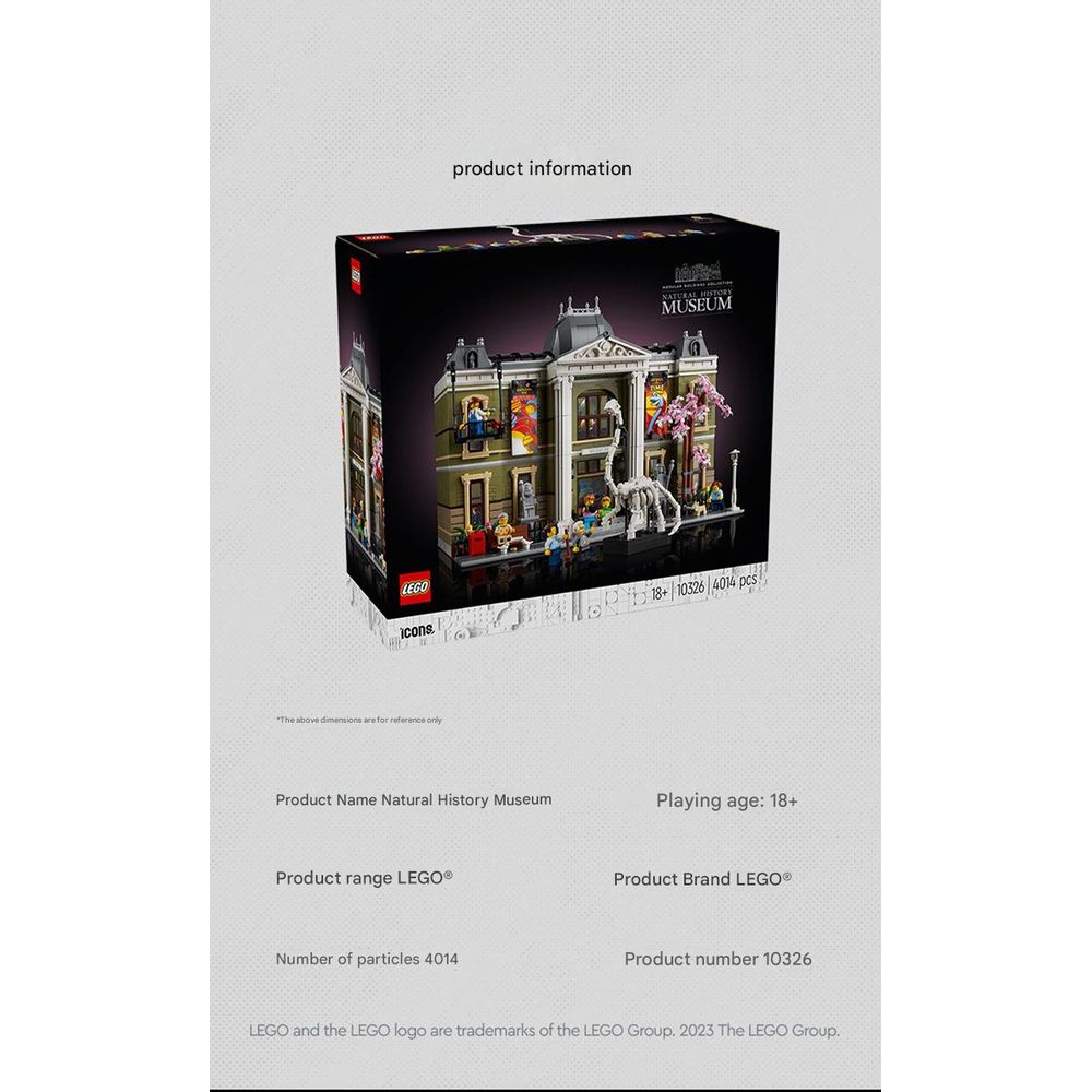 LEGO 10326 Natural History Museum Building Blocks Set