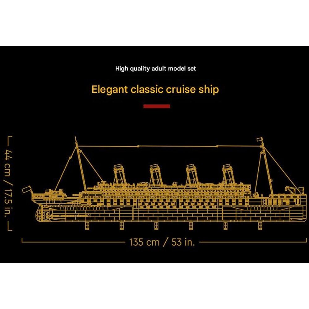 LEGO 10294 Titanic Cruise Ship Building Block Set