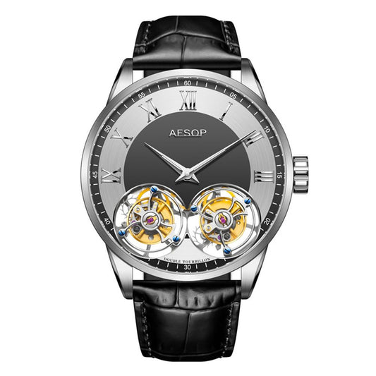 AESOP Double Tourbillon Mechanical Mens Watch 1