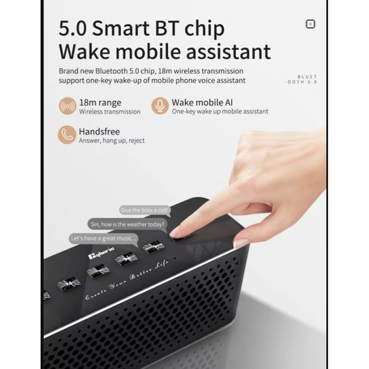 Cyboris Al 80W Smart Metal Subwoofer Wireless Speaker 2