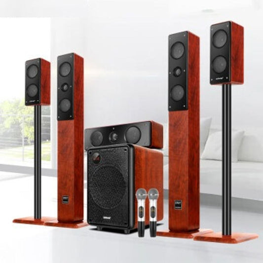 D-8 KTV Bluetooth Wooden Surround Speakers Full Set 1