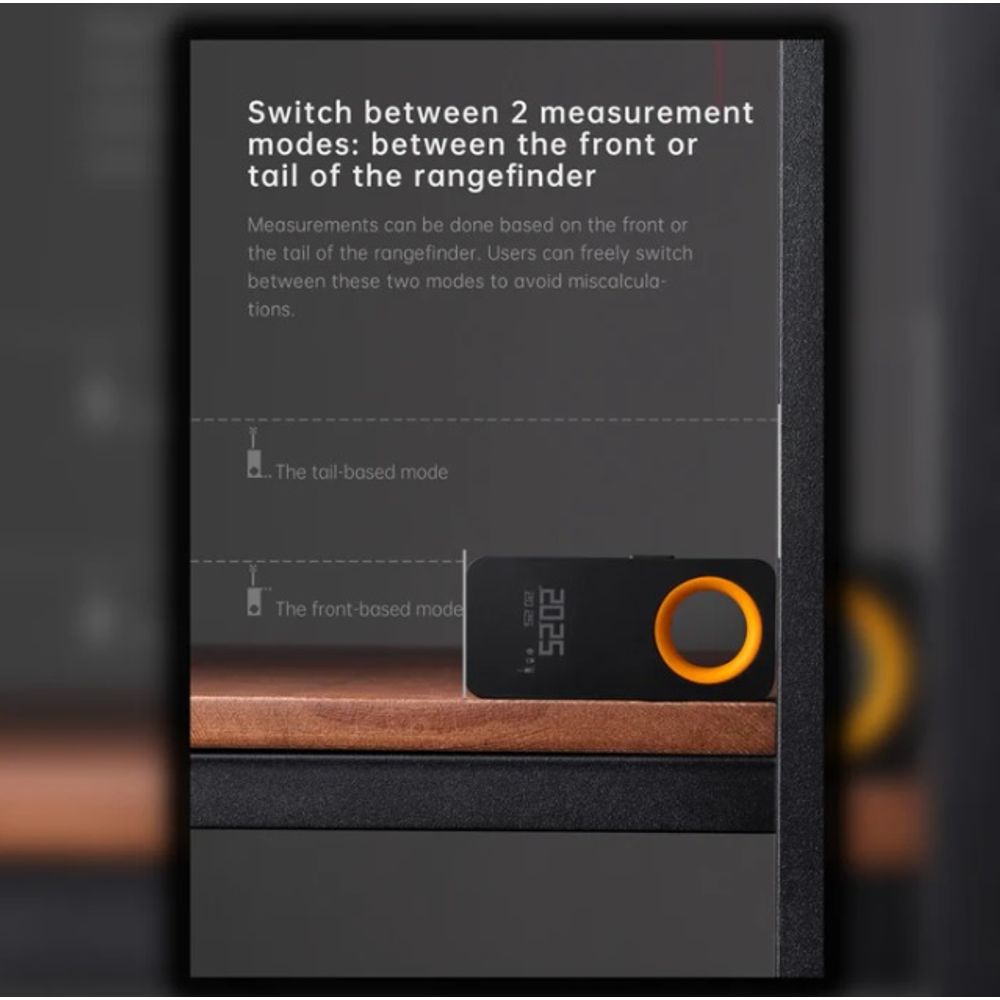 HOTO 30M Smart Laser Rangefinder Ruler 8