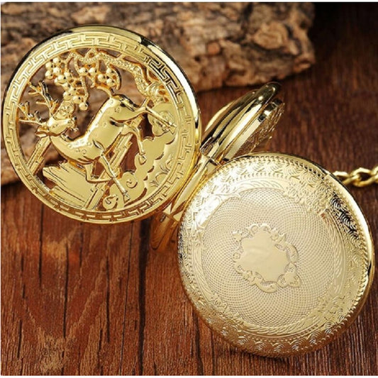 Hollow Carved Mechanical Pocket Watch 2