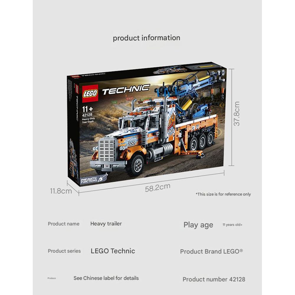 LEGO 42128 Heavy Duty Tow Truck Building Blocks Set 9