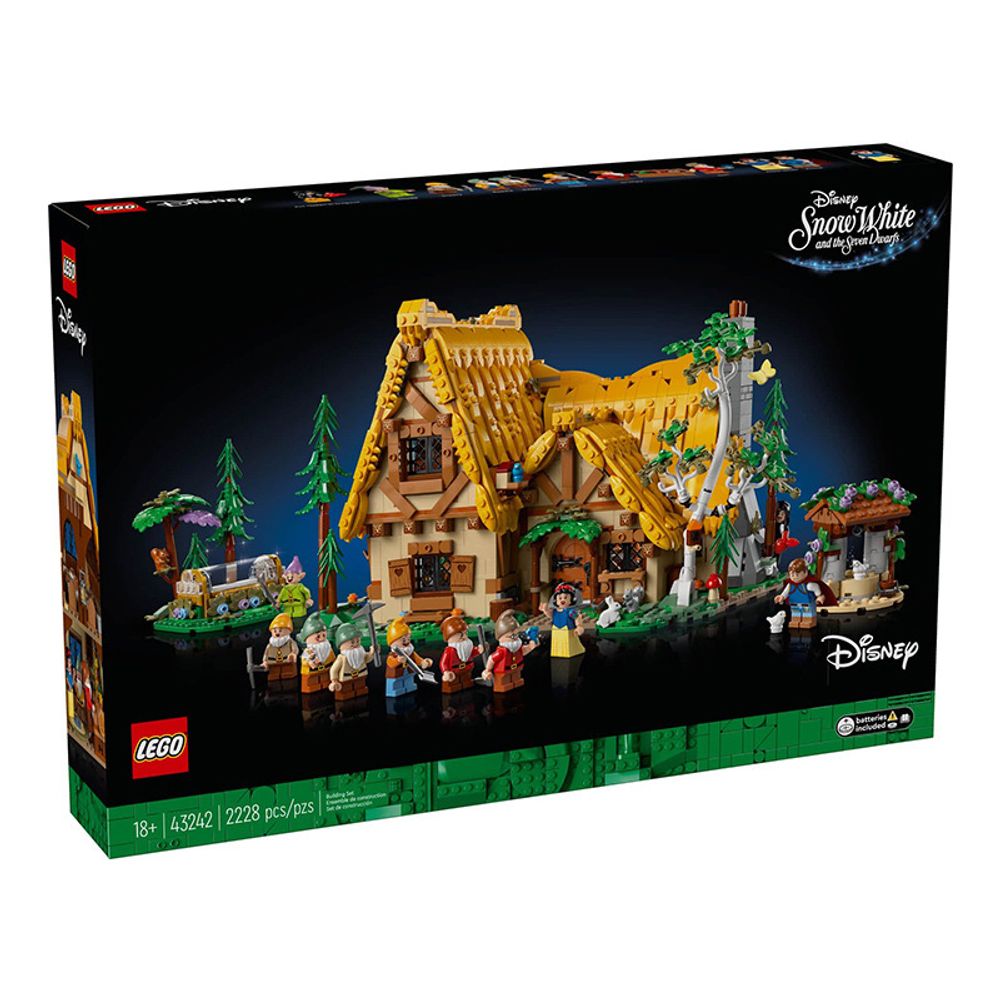 LEGO 43242 Disney Snow White and The Seven Dwarfs Cottage Blocks Set 8