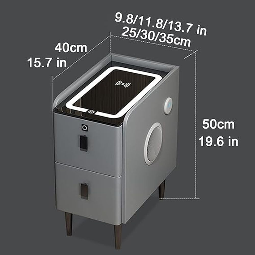Luxury Bluetooth Audio Bedside Cabinet 9