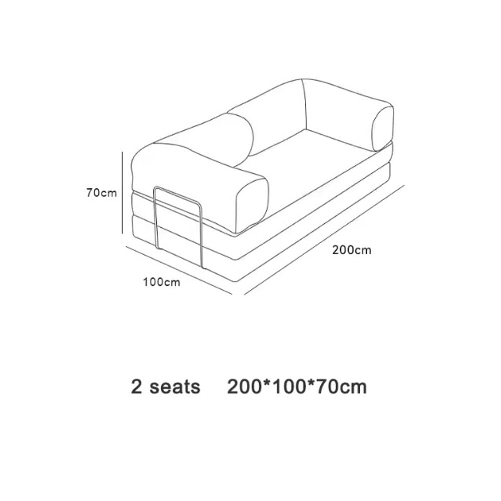 Modify Corduroy Modular Compressed Fabric Sofa Bed 5