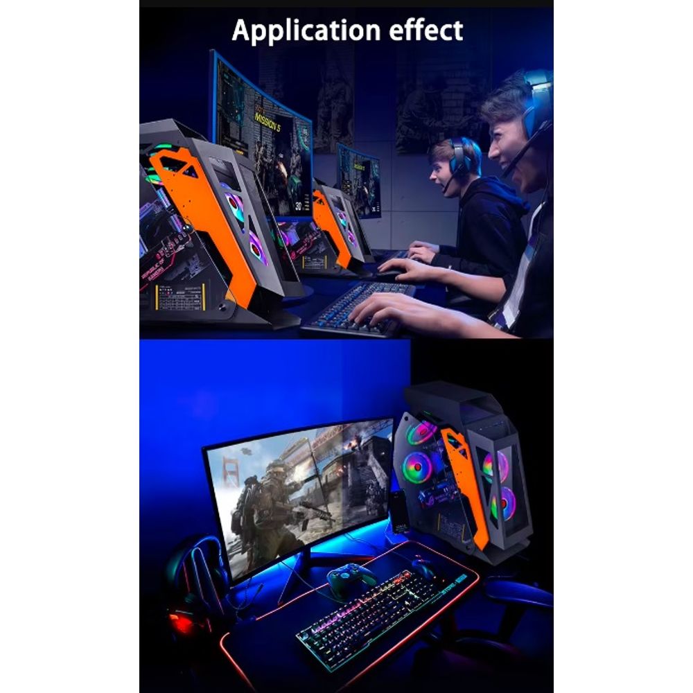 PC Gaming K plus ATX CPU Cabinet Case 8