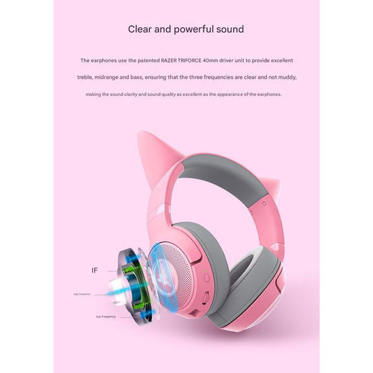 Razer Monster Cute Cat V2 BT Crystal Wireless Bluetooth Headset 2