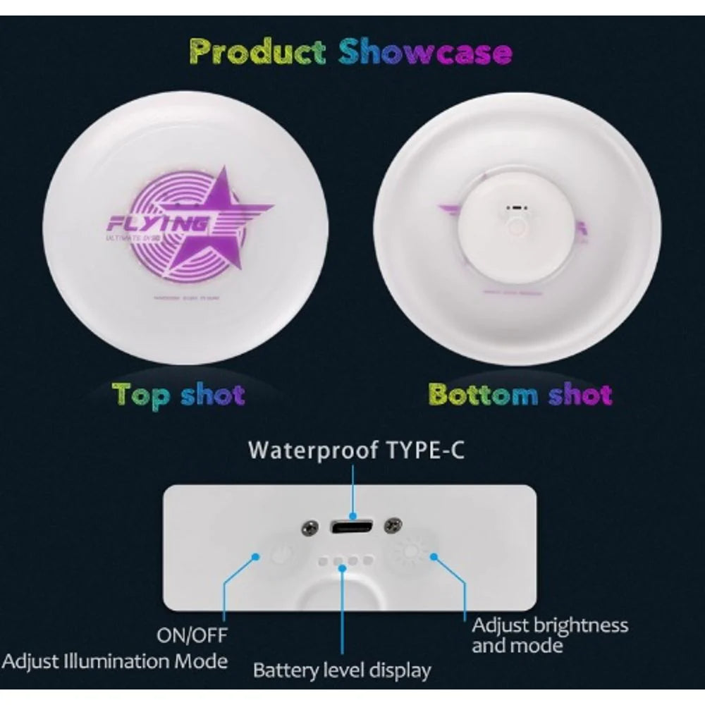 Rechargeable LED Sport Flying Disc 8