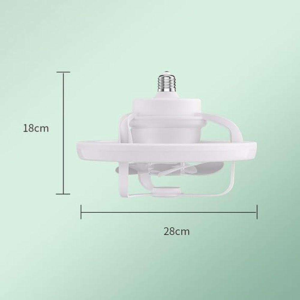 Remote Control Mini Led Light Electric Fan 8