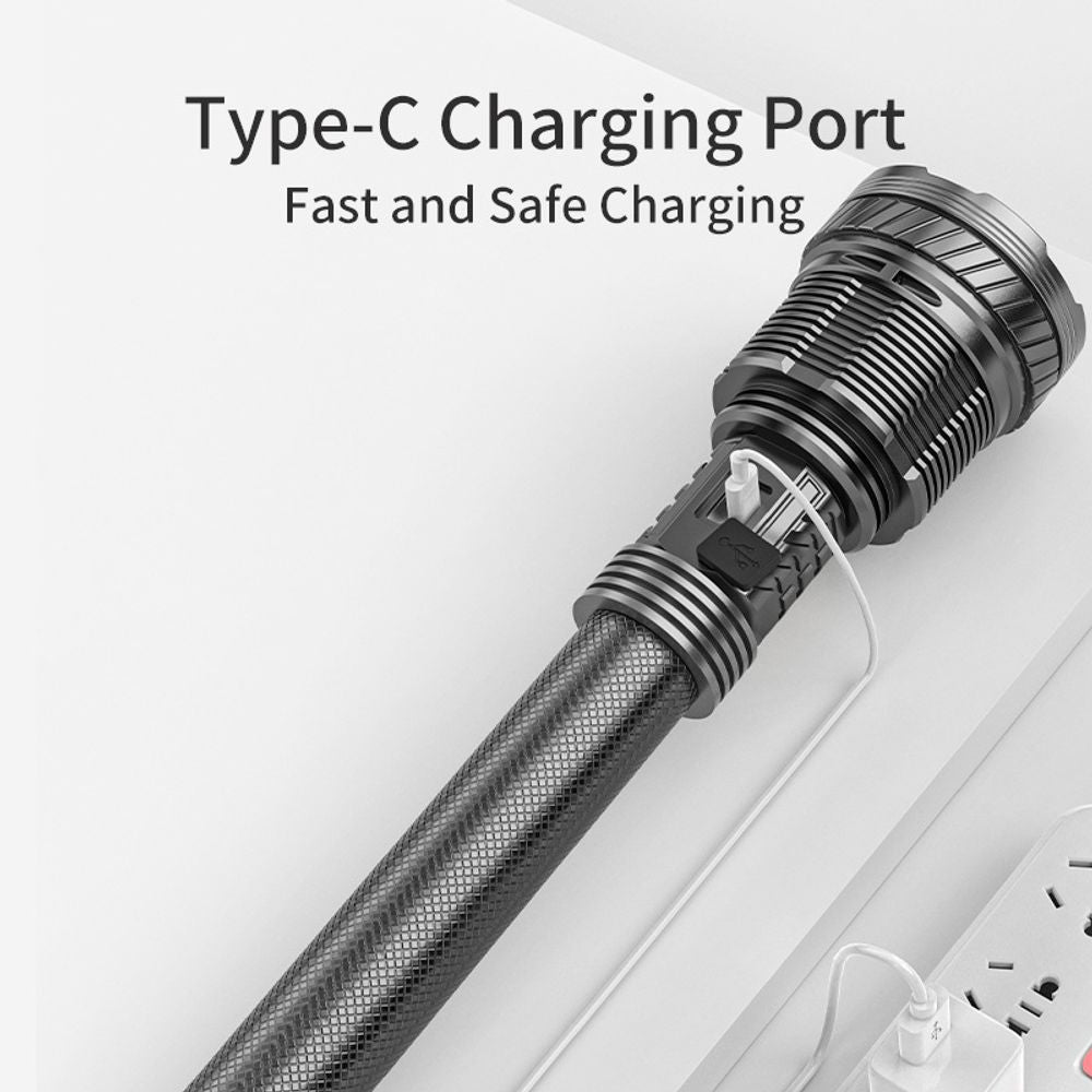 SMILING SHARK P360 Telescopic Zoom Super Bright Flashlight 8