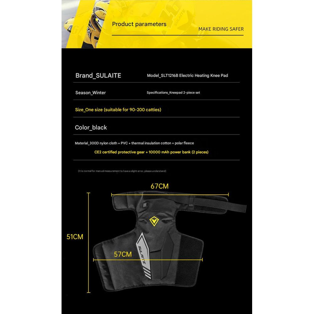 SULAITE Electric Heating Knee Pads for Winter 6