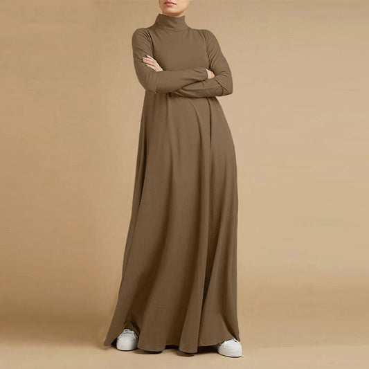 Women Plain Casual Winter Dress 1