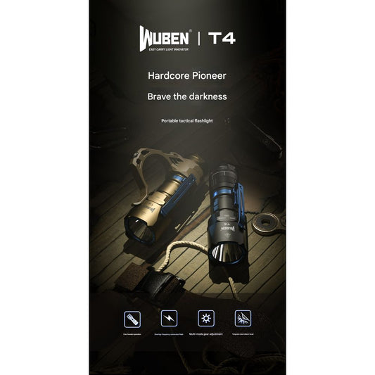 Wuben T4 Portable Tactical Flashlight 2