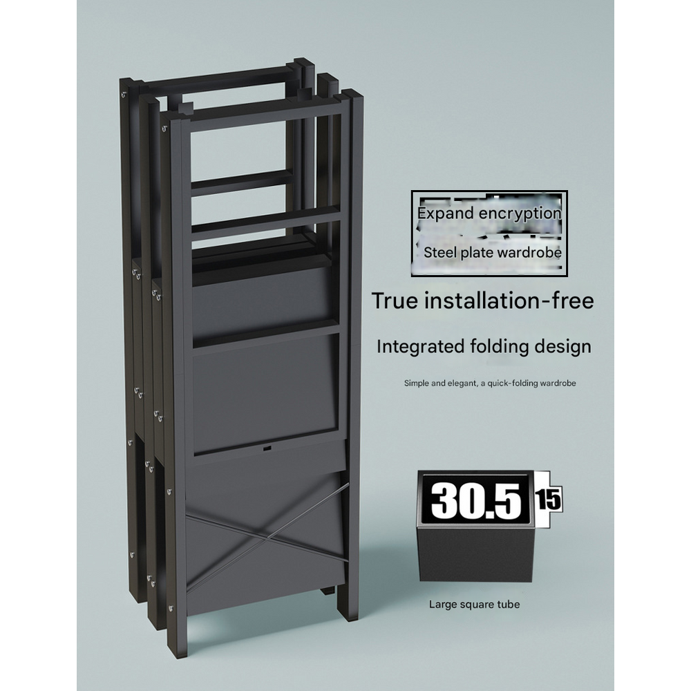 0.9M Folding Cloth Storage Wardrobe 4