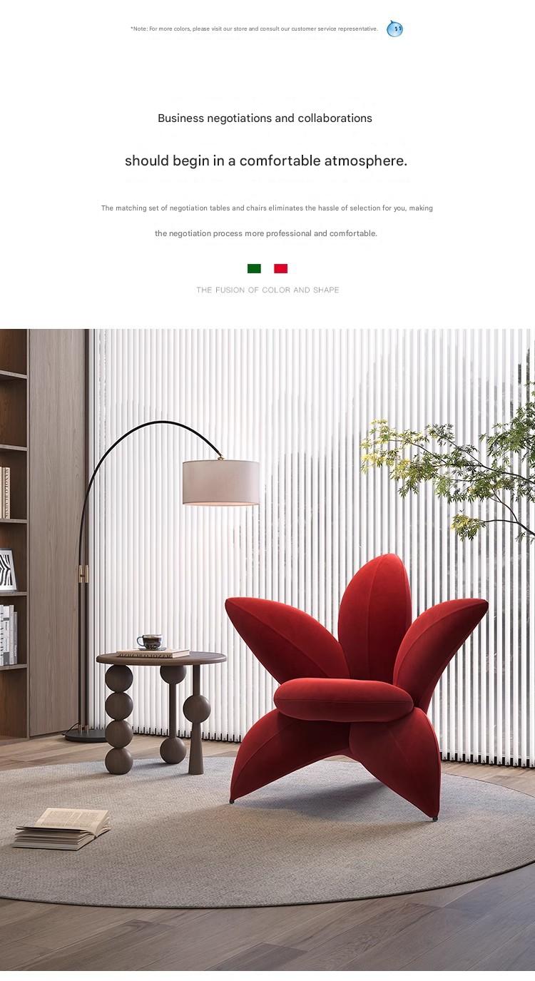 Luxury Lily Flower Sofa Chair