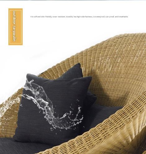 Modern Rattan Outdoor Sofa Set With Coffee Table