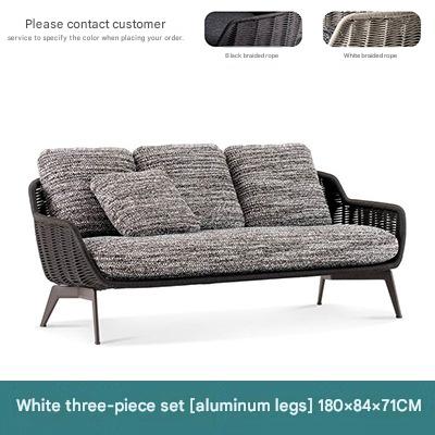 Luxury Garden Lounge Sofa with Aluminum Frame