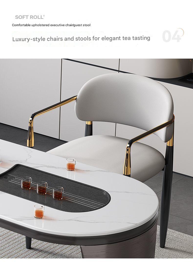 Luxury Modern Tea Table Set with Chairs