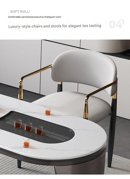 Luxury Modern Tea Table Set with Chairs