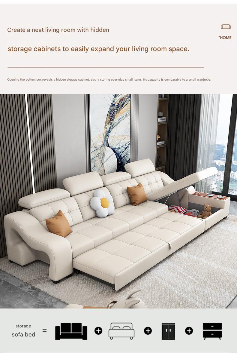 Luxury Smart Recliner Sectional Sofa with Adjustable Headrest