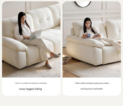 Luxury Electric Adjustable Backrest Chenille Cloud Fabric Sofa