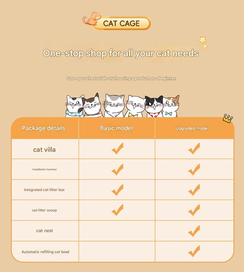 Luxury Indoor Multi Layer Cat Cage