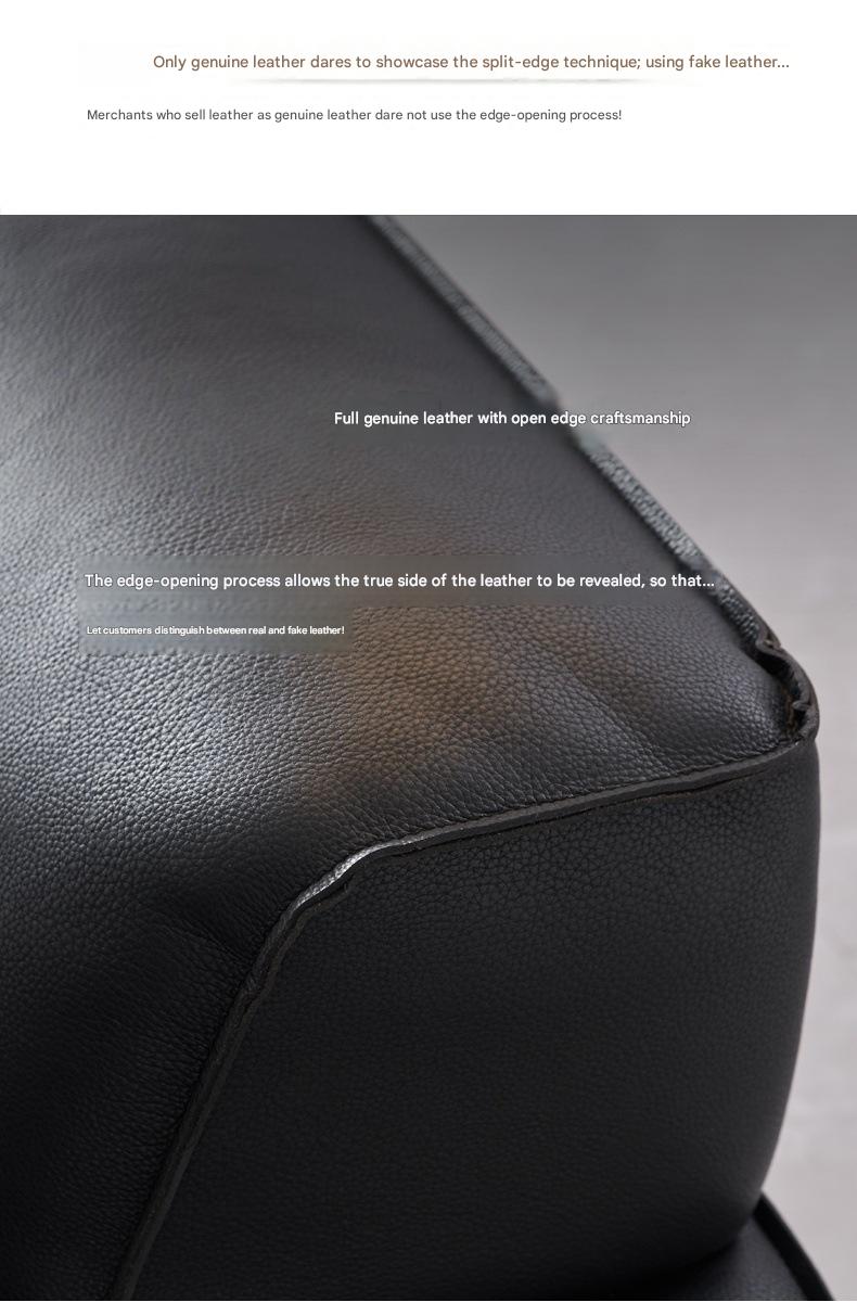 Luxury Leather 3-Seater Sofa