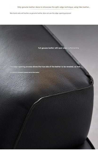 Luxury Leather 3-Seater Sofa